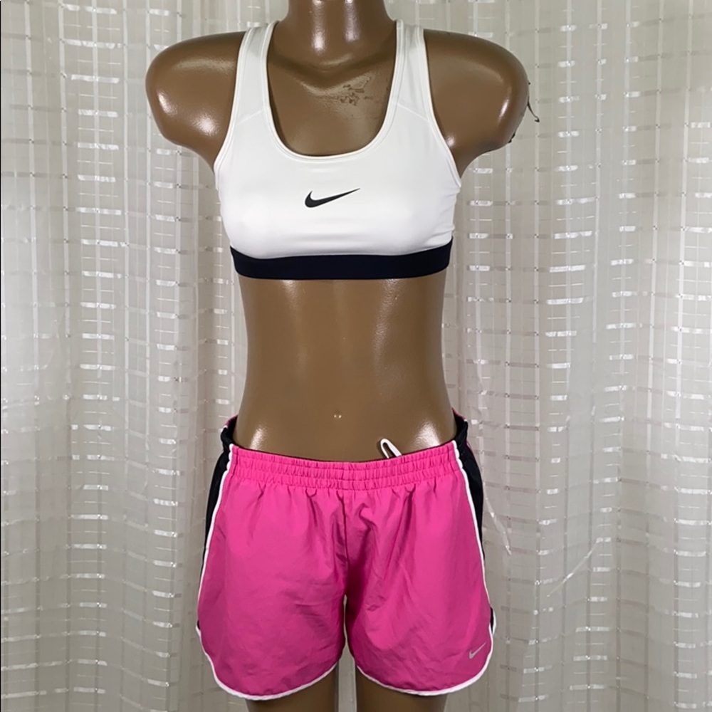 Nike Dri-Fit Lined Pink & Black Shorts M - Picture 7 of 13
